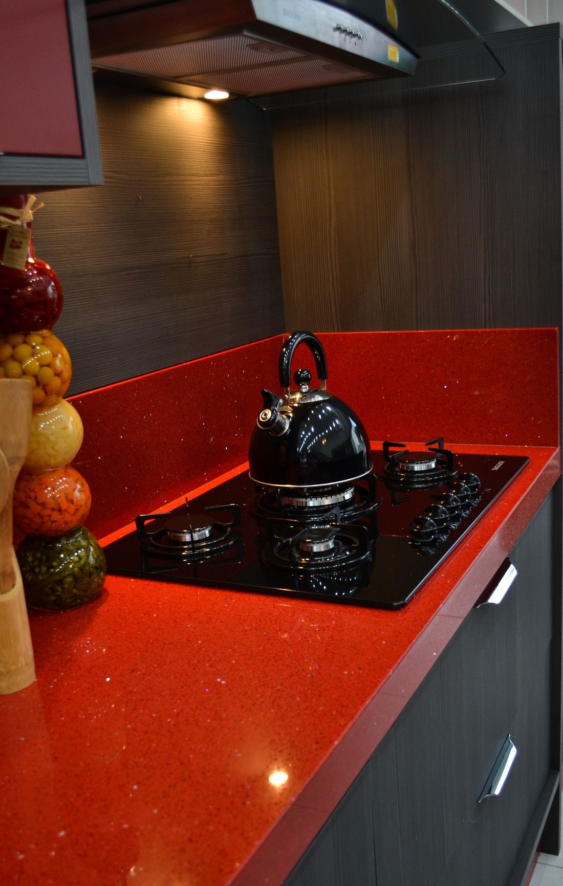 Quartzo Vermelho aplicado em ambiente